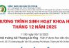Chương Trình Sinh Hoạt Khoa Học Tháng 12 Năm 2025 – Lần 1