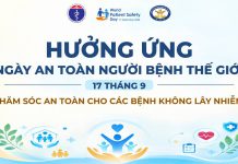 HƯỞNG ỨNG NGÀY AN TOÀN NGƯỜI BỆNH THẾ GIỚI 17/9